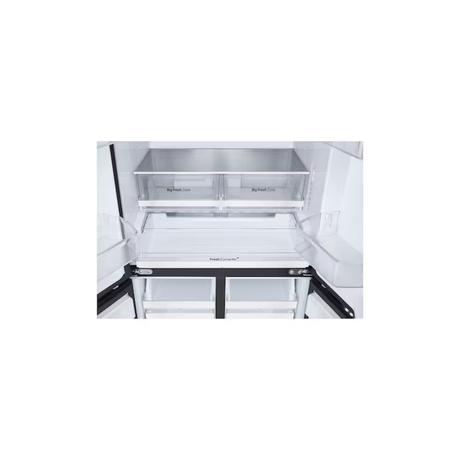LG 610 L 3 Star Convertible French Door Refrigerator, Black Glass, GV-B25FFGMB-8