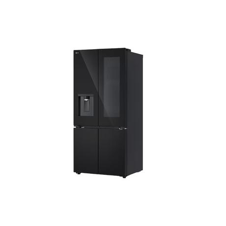 LG 610 L 2 Star Convertible French Door Refrigerator, Black Glass, GV-K25FFGFB-2