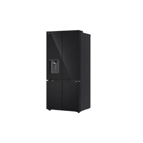 LG 605 L 2 Star Convertible French Door Refrigerator, Black Glass, GV-F25FFGHB-11