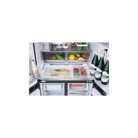 LG 605 L 2 Star Convertible French Door Refrigerator, Black Glass, GV-F25FFGHB-8