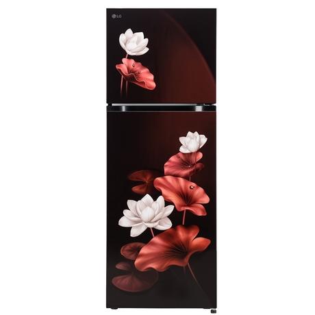 LG 251 L 2 Star Convertible Double Door Refrigerator, Scarlet Lotus, GLT2526XWSL-0
