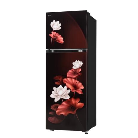 LG 251 L 2 Star Convertible Double Door Refrigerator, Scarlet Lotus, GLT2526XWSL-2