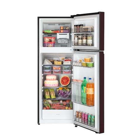 LG 251 L 2 Star Convertible Double Door Refrigerator, Scarlet Lotus, GLT2526XWSL-5