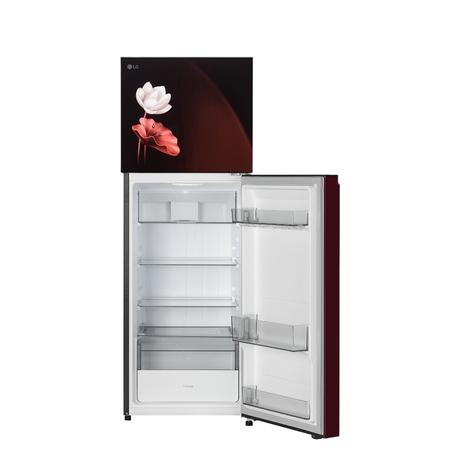 LG 251 L 2 Star Convertible Double Door Refrigerator, Scarlet Lotus, GLT2526XWSL-8