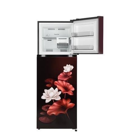 LG 251 L 2 Star Convertible Double Door Refrigerator, Scarlet Lotus, GLT2526XWSL-9