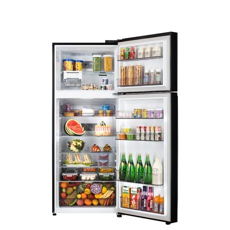 LG, GLT4026SNBM, 398 L, 2 Star, Wi-Fi Convertible, Double Door Refrigerator, Black Mirror-5