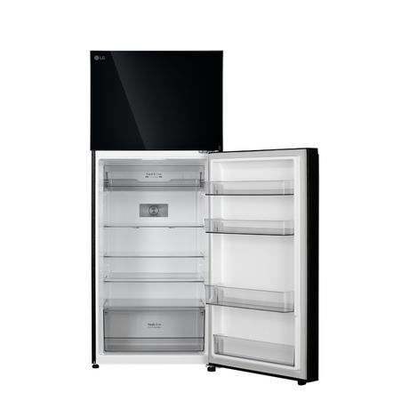 LG, GLT4026SNBM, 398 L, 2 Star, Wi-Fi Convertible, Double Door Refrigerator, Black Mirror-8