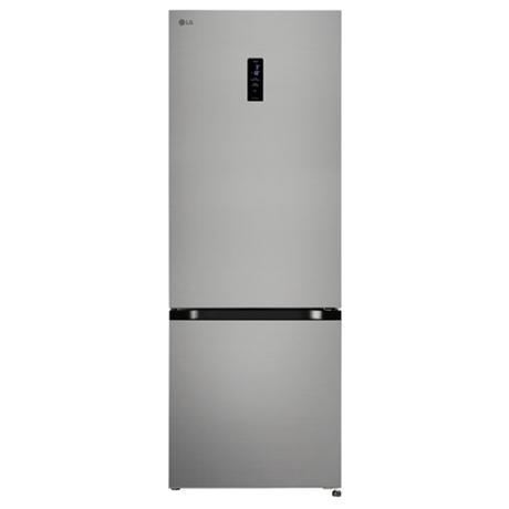 LG, GLB3426BDPZ, 340 L, 2 Star, Wi- Fi Convertible, Bottom Freezer Refrigerator, Shiny Steel-0