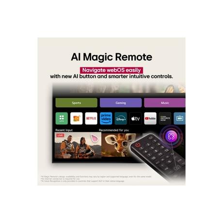 LG 109.22 cm (43 inch) 4K UHD Smart LED WebOS TV, Black, 43UA82006LA-12