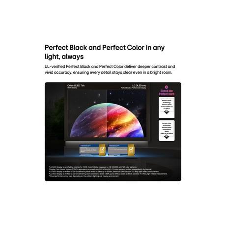 LG 245 cm (97 inches), OLED evo AI TV (G6) with alpha 11 Gen3 AI Processor 4K, VRR 165Hz, Hyper Radiant RGB Tech, Dolby Vision & Atmos Flex connect 2026, Black, OLED97G6PLA-4