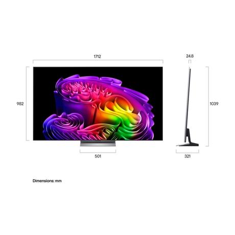 LG 195 cm (77 inches), OLED evo AI TV (G6) with alpha 11 Gen3 AI Processor 4K, VRR 165Hz, Hyper Radiant RGB Tech, Dolby Vision & Atmos Flex connect 2026, Black, OLED77G6PLA-2