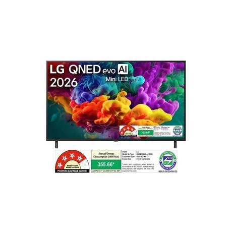 LG 217 cm (86 inches), 4K QNED85 MiniLED Smart TV with alpha 8 AI Processor 4K Gen3, 120Hz Native (VRR 144Hz), Precision Dimming, Motion Pro, FILMMAKER MODE, AI Picture Pro with Dolby Vision & Atmos 2026, Black, 86QNED85BLA-1