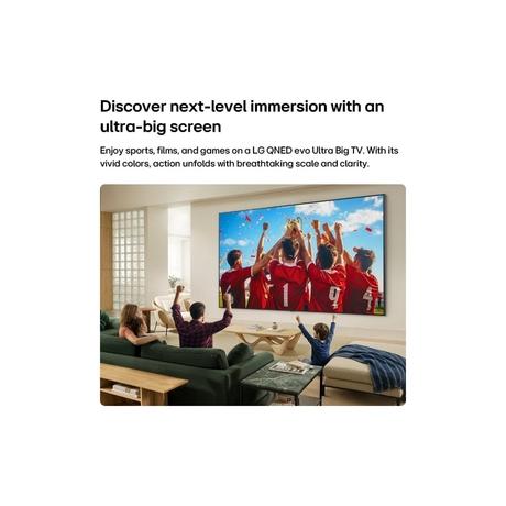 LG 217 cm (86 inches), 4K QNED85 MiniLED Smart TV with alpha 8 AI Processor 4K Gen3, 120Hz Native (VRR 144Hz), Precision Dimming, Motion Pro, FILMMAKER MODE, AI Picture Pro with Dolby Vision & Atmos 2026, Black, 86QNED85BLA-3