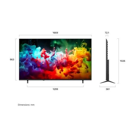LG 190 cm (75 inches), QNED70 Smart TV with alpha 7 AI Processor 4K Gen9, Filmmaker Mode with Dolby Atmos 2026, Black, 75QNED70BLA-1