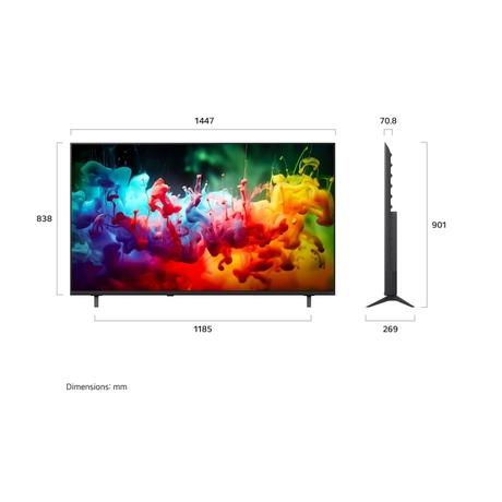 LG 165 cm (65 inches), QNED70 Smart TV with alpha 7 AI Processor 4K Gen9, Filmmaker Mode with Dolby Atmos 2026, Black, 65QNED70BLA-1