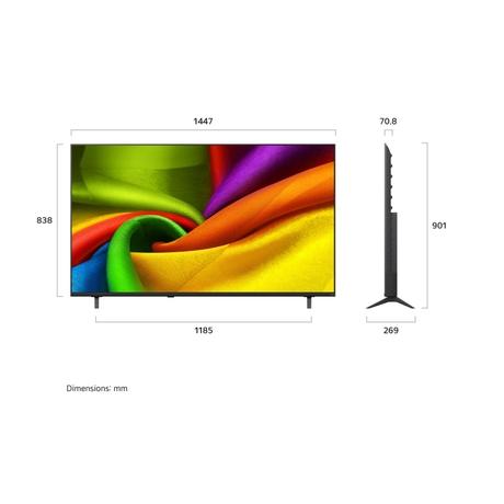LG NANO NU885 Series 165.1 cm (65 inch) Nanocell Ultra HD webOS TV, 65NU885BPLA, Black-1