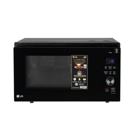 LG 32 L Convertible Microwave Oven with Air Fry, Charcoal Lighting Heater, 431 Auto Cook Menu Powered by Thinq, MJEN326ULWF, Black-1