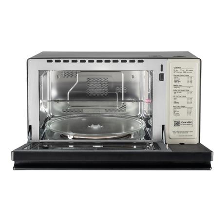LG 32 L Convertible Microwave Oven with Air Fry, Charcoal Lighting Heater, 431 Auto Cook Menu Powered by Thinq, MJEN326ULWF, Black-6