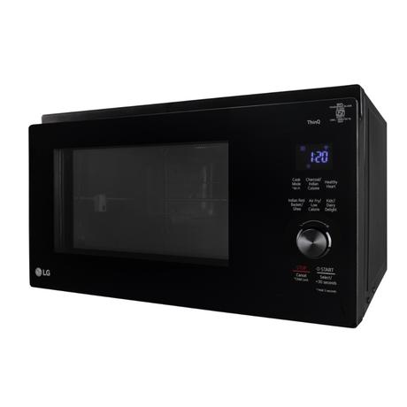 LG 32 L Convertible Microwave Oven with Air Fry, Charcoal Lighting Heater, 431 Auto Cook Menu Powered by Thinq, MJEN326ULWF, Black-9