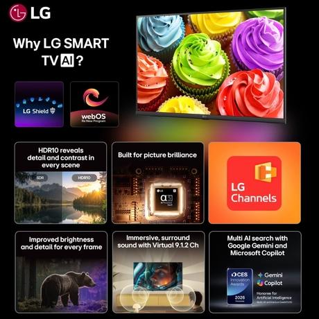 LG LB65 81.28 cm (32 inch) HD Smart TV, 32LB650-1