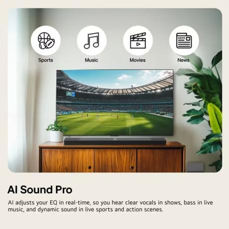 LG S40TR Soundbar with Dolby digital and Rear Surround Speakers 4.1 Channel, Perfectly Matches the 101.6 cm (40 inch) & above TV, Auto Power, True Wireless connectivity, Wow Orchestra-3