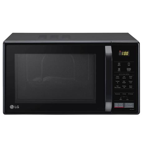 LG MC2146BV 21L Convection Microwave Oven, 151 Auto Cook Menu, Black-0