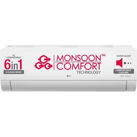 LG 1 Ton 5 Star 6 in 1 Convertible Inverter Split AC, TS-Q14CNZE (4 Way Swing, Viraat Mode, Smart Diagnosis System, 100% Copper, 2024 Launch)-0