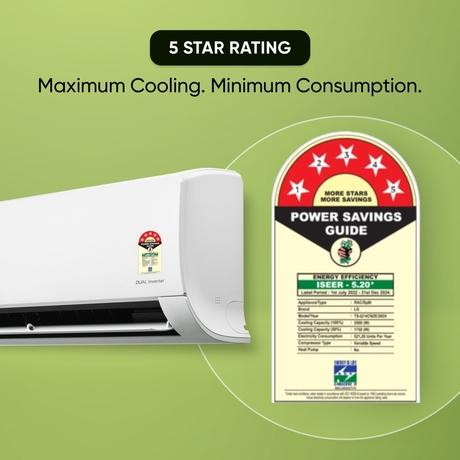 LG 1 Ton 5 Star 6 in 1 Convertible Inverter Split AC, TS-Q14CNZE (4 Way Swing, Viraat Mode, Smart Diagnosis System, 100% Copper, 2024 Launch)-19
