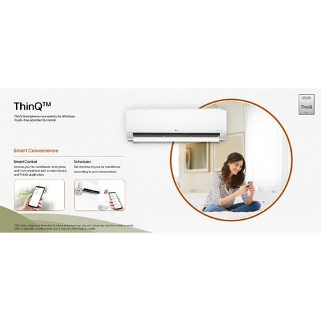 LG 1.5 Ton 5 Star Inverter Split Air Condition, AS-Q19CWZE1 (Basic, 6-In-1 Ai Convertible, Diet Mode+, Viraat Mode, 4 Way, Him Clean)-2