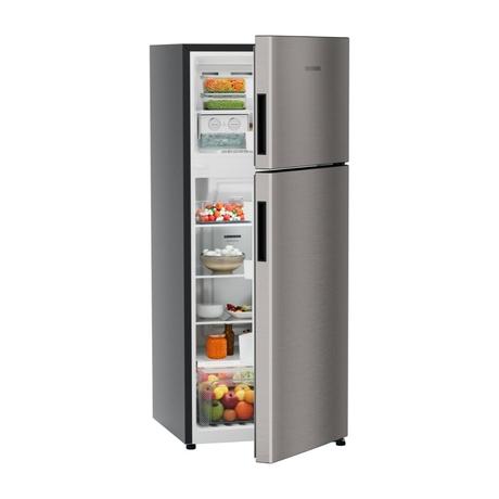 Liebherr 245 L 2 Star Frost Free Double Door Refrigerator, Grey Steel, TCPgsB2411-5