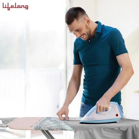 Lifelong LLDI09, 1100 Watts, Dry Iron, Temperature Control, Blue and White-6