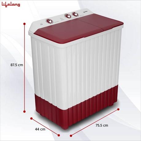 Lifelong 7Kg Top Load Semi-Automatic Washing Machine, LLSWM70D-5