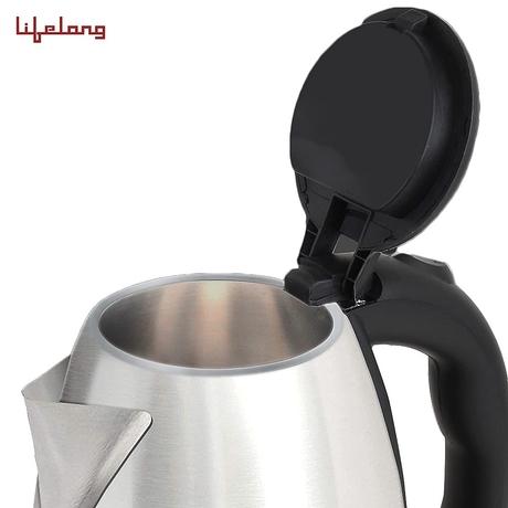 Lifelong 1.5L 1500W Stainless Steel Electric Kettle, Over-Heating Safety Protection, LLEK15, Silver-6