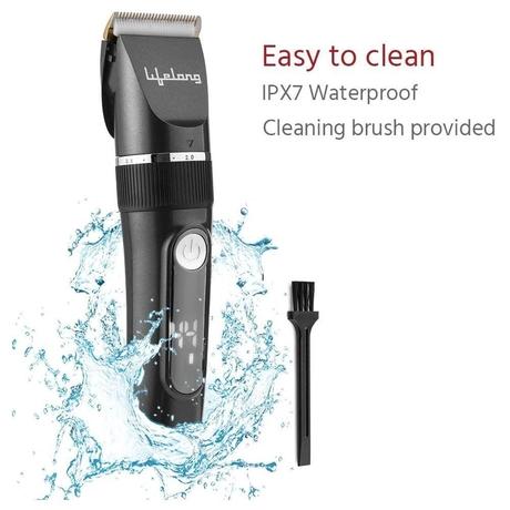 Lifelong Hair & Beard Trimmer LLPCM17 With 3hr Runtime,6 Combs (3mm - 12mm) & Digital Display (Grey)-4