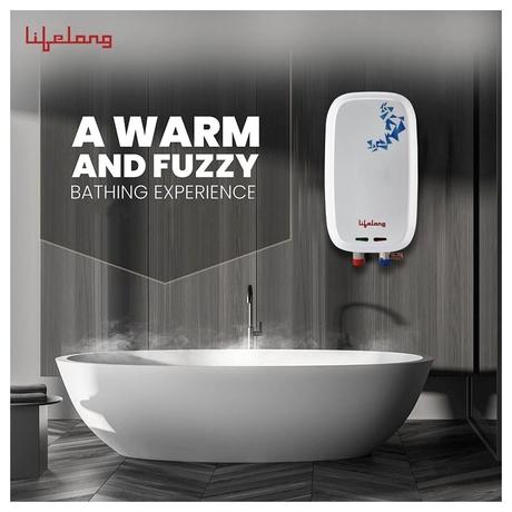 Lifelong LLWH110, 3 litre, 3000 Watt, Instant Geyser, Advanced Level Safety, Vertical Geyser, White-5