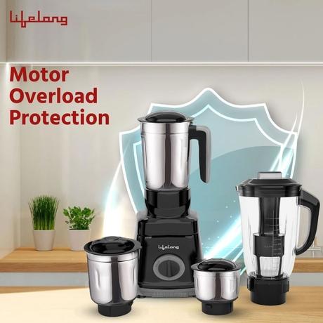 Lifelong LLMG75 750 Watt,4 Jar Mixer Grinder,Black-2