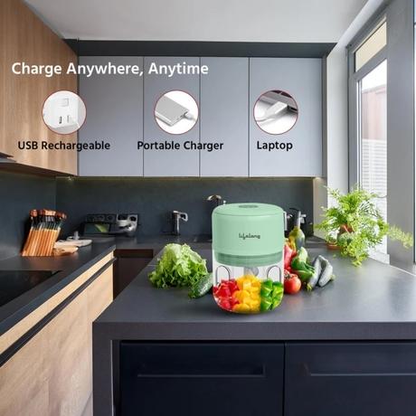 Lifelong USB Rechargeable Electric Chopper 250 ml, LLWC04-2