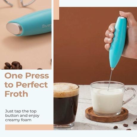 Lifelong Handheld Milk Frother, Blue, LLMF03-3
