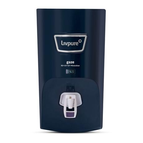 Livpure Gaze 7L RO+UV+UF+Min Water Purifier with 7 Stage Purification Technology, Blue Colour-0