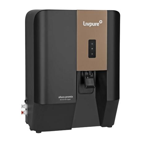 Livpure Allura Premia 7 Litre RO+UV+UF+Alk+Cu Water Purifier, 10 Stage Purification Technology, Black and Matt Brown, 30-Month Unconditional Warranty-2