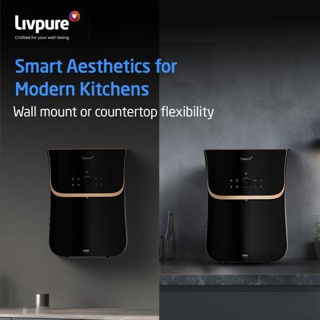 Livpure LOTIER-AIOT 6.5 L RO + UV Water Purifier, Black-6