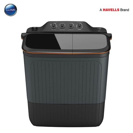 Lloyd 8 Kg Top Loading Semi Automatic Washing Machine, Elante GLWMS80AVGEL-0