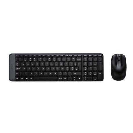 Logitech MK220 Mouse & Keyboard Combo Wireless Laptop Keyboard (Black)-0