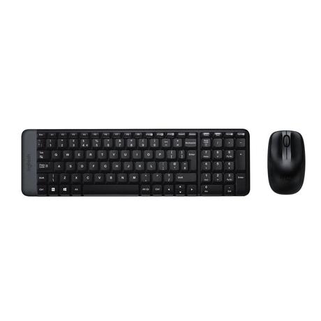 Logitech MK220 Mouse & Keyboard Combo Wireless Laptop Keyboard (Black)-0