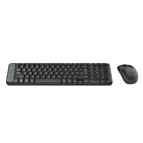 Logitech MK220 Mouse & Keyboard Combo Wireless Laptop Keyboard (Black)-1