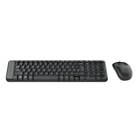 Logitech MK220 Mouse & Keyboard Combo Wireless Laptop Keyboard (Black)-1