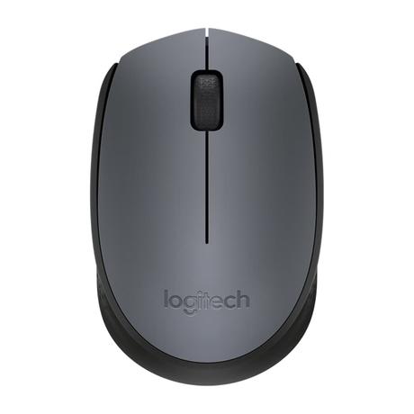Logitech M170 Wireless Mouse, 2.4 GHz with USB Mini Receiver, Optical Tracking, 12-Months Battery Life, Ambidextrous PC/Mac/Laptop, Grey/Black-0