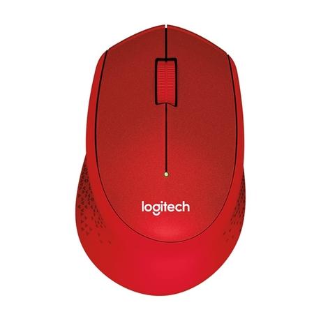 Logitech M331 Silent Plus Wireless Optical Mouse, Red-0