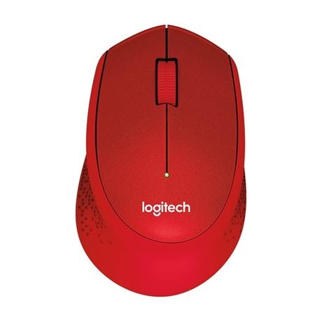 Logitech M331 Silent Plus Wireless Optical Mouse, Red-0