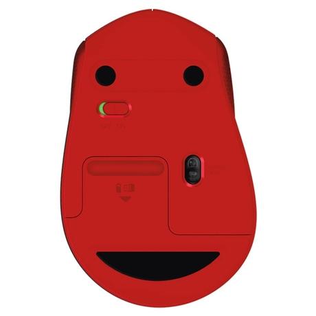 Logitech M331 Silent Plus Wireless Optical Mouse, Red-3